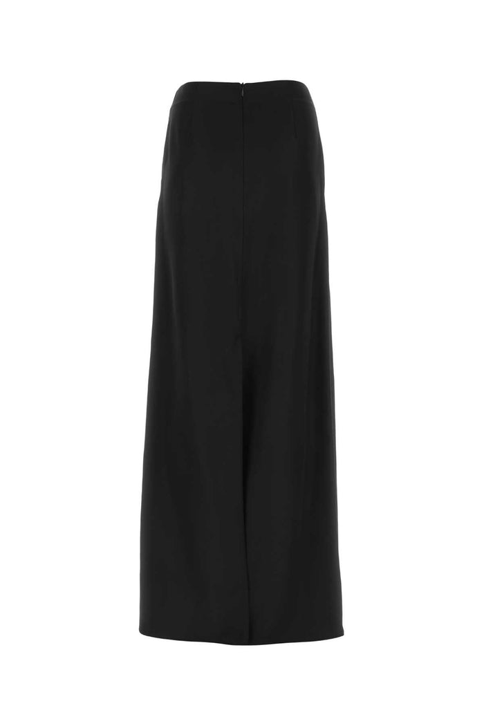 Black Viscose Blend Skirt 1000 Exterior: Silk Gonne