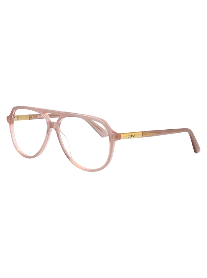 Ch0366o Beige-beige-transparent Acetate Optical