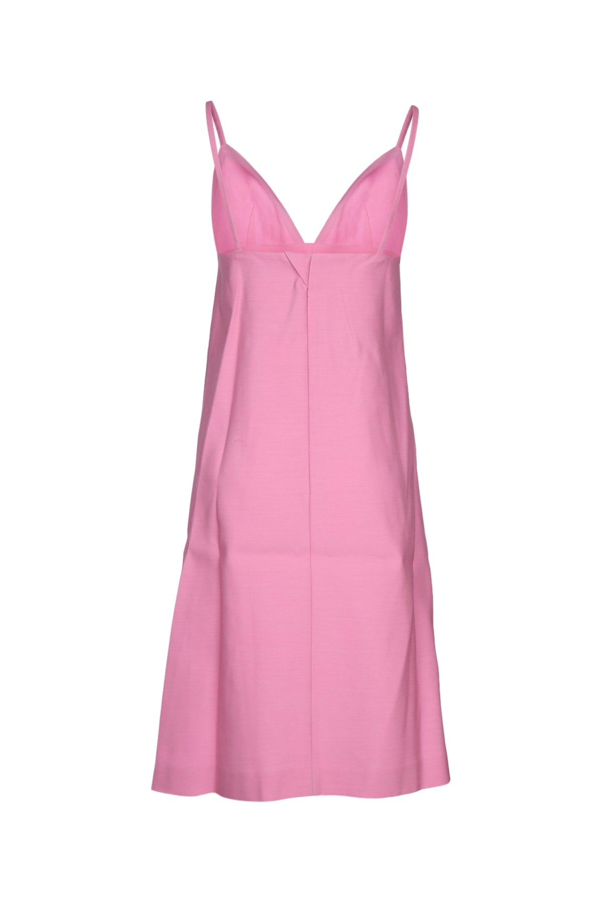La Robe Camison Pink Principal:laine Vierge Soie Abiti