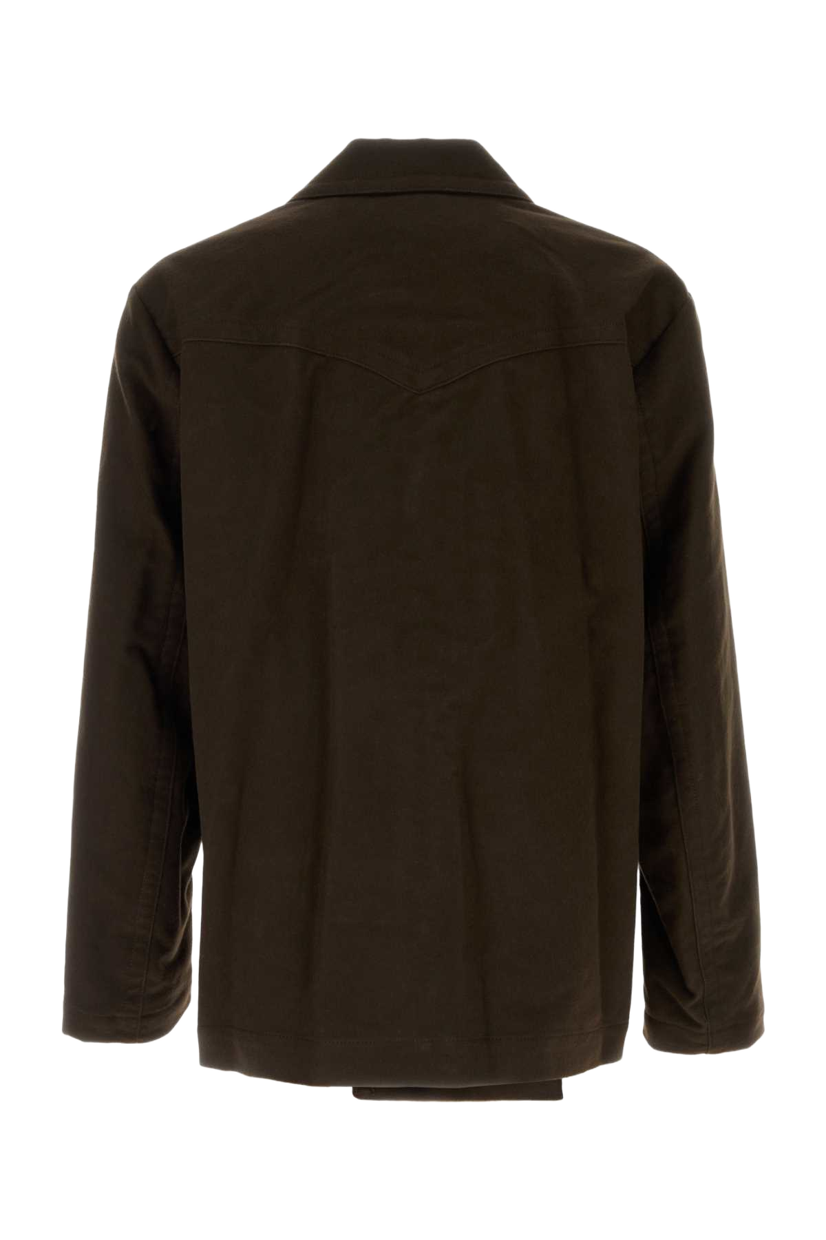 Brown Cotton Moleskin Blazer Giacche E Gilet