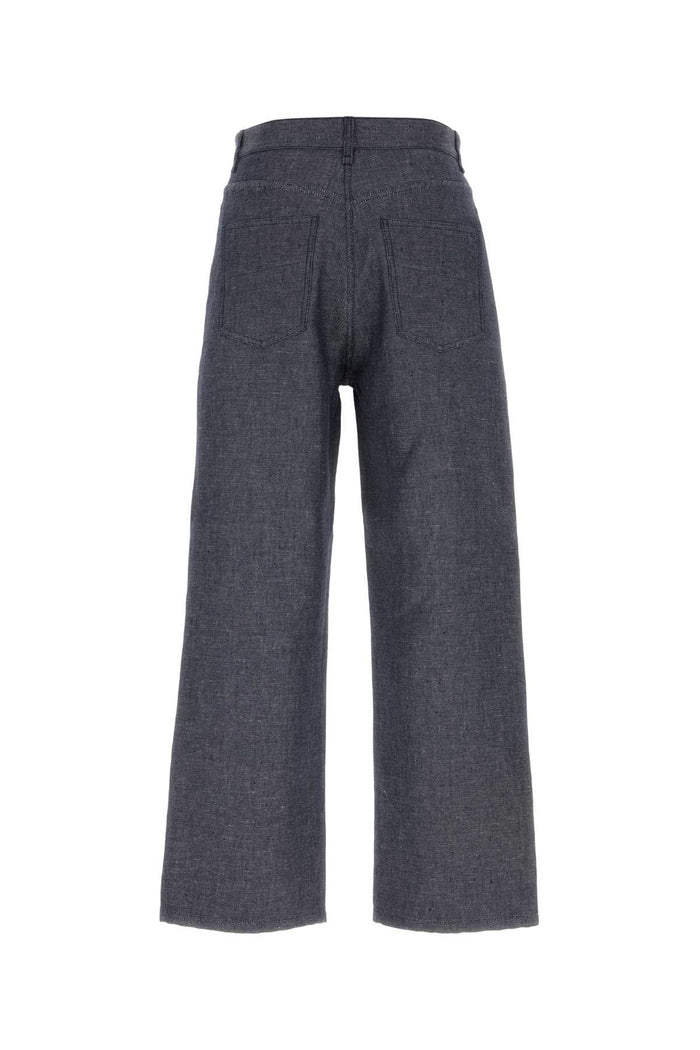Dark Blu Exterior: Linen Cotton Silk Jean