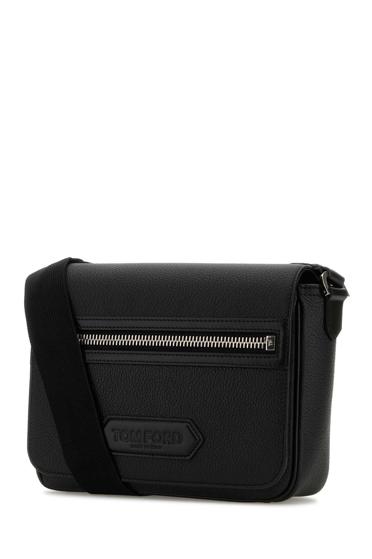 Black Leather Small Traveller Crossbody Bag Borse A Tracolla
