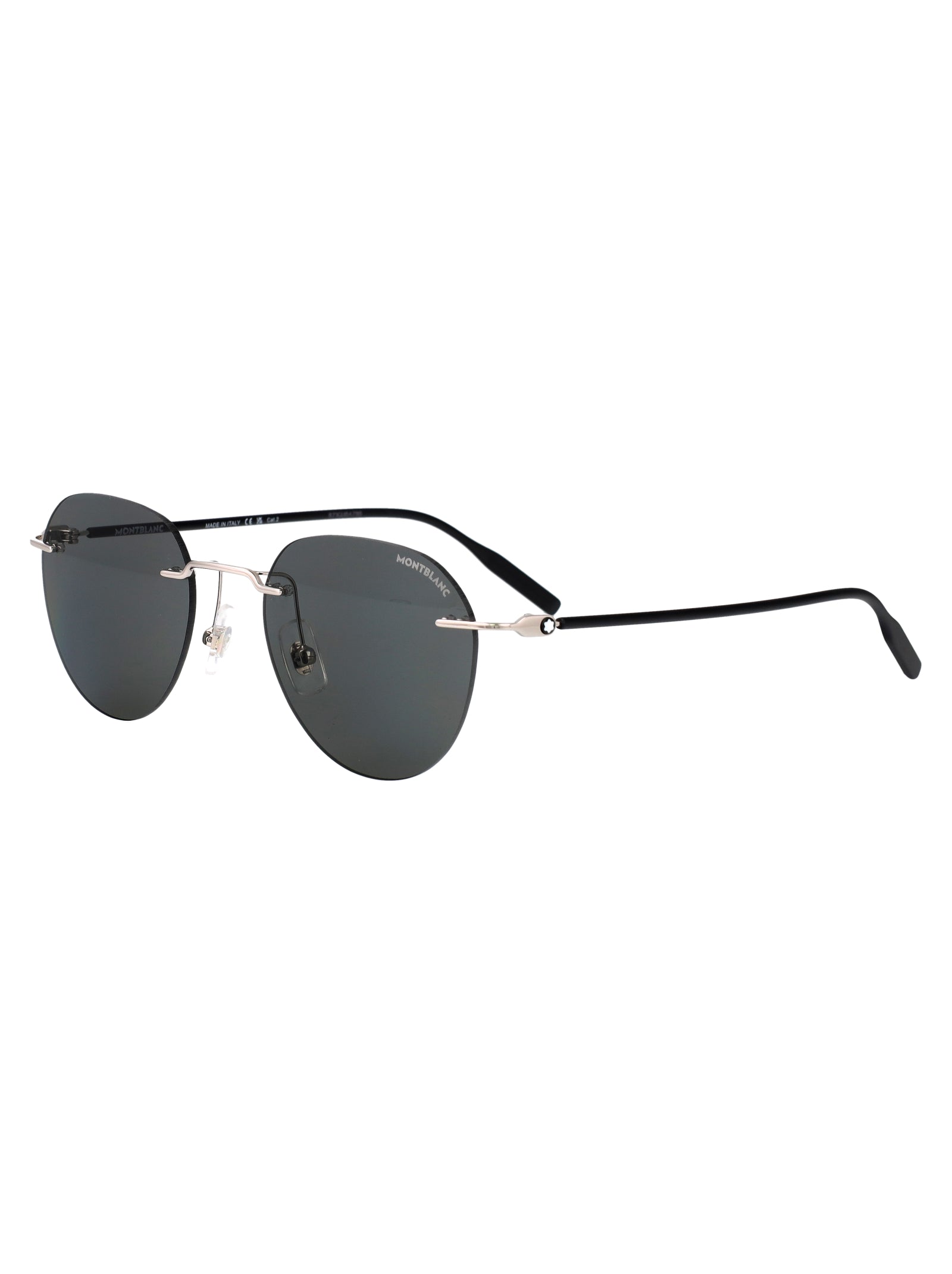 Silver-silver-grey Metal Sunglasses