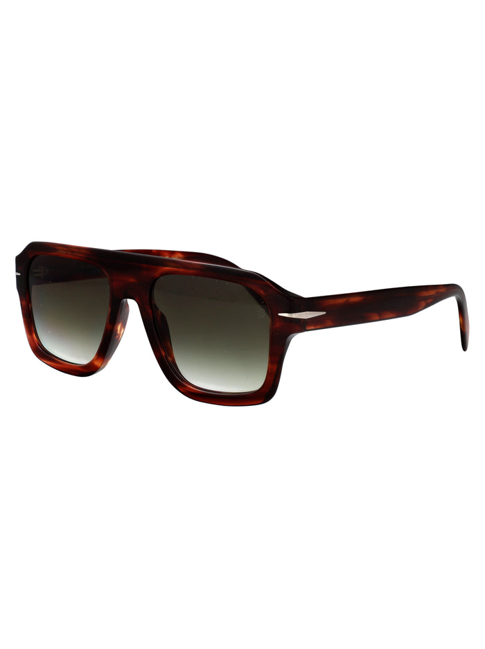 Db 7127-S Brown Horn Acetate Sunglasses