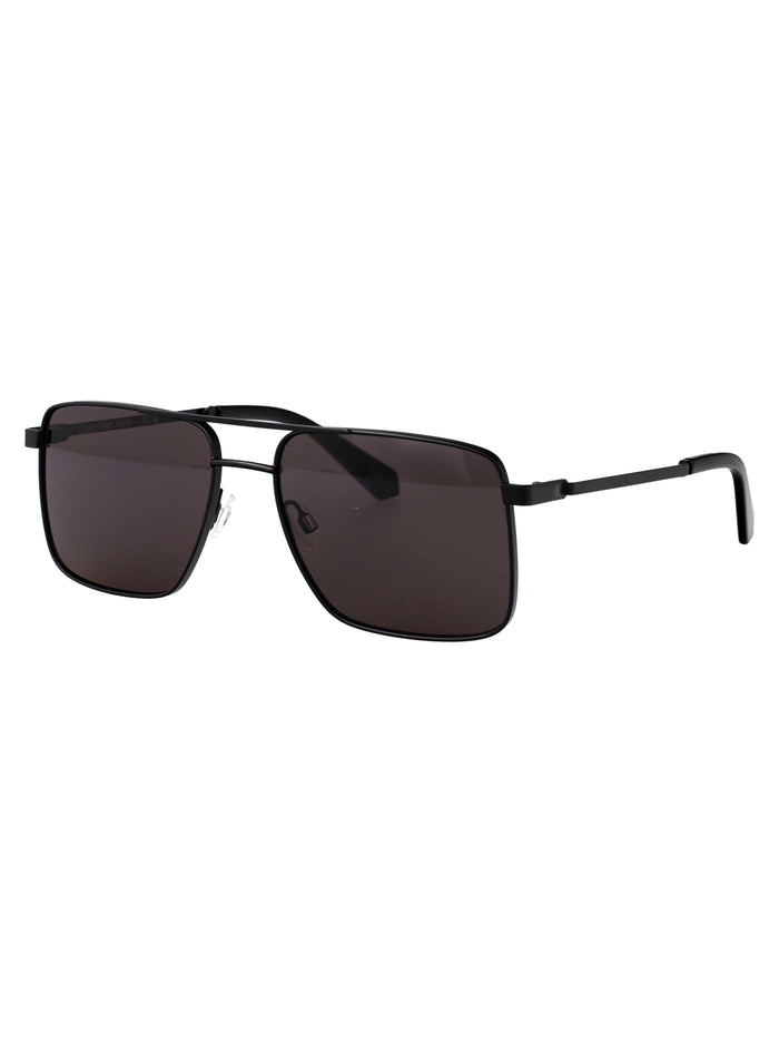 Ckj25201s 2 Matte Black Metal Sunglasses