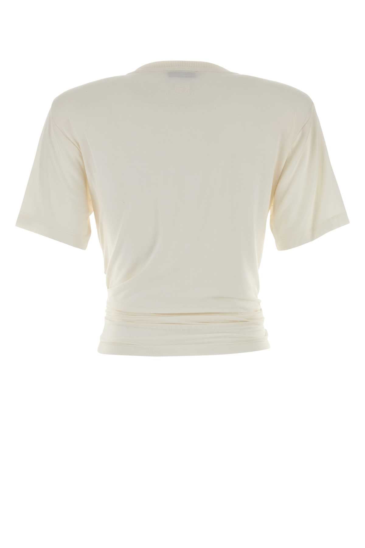 Cream Exterior: Cirulose Elastane T-shirt