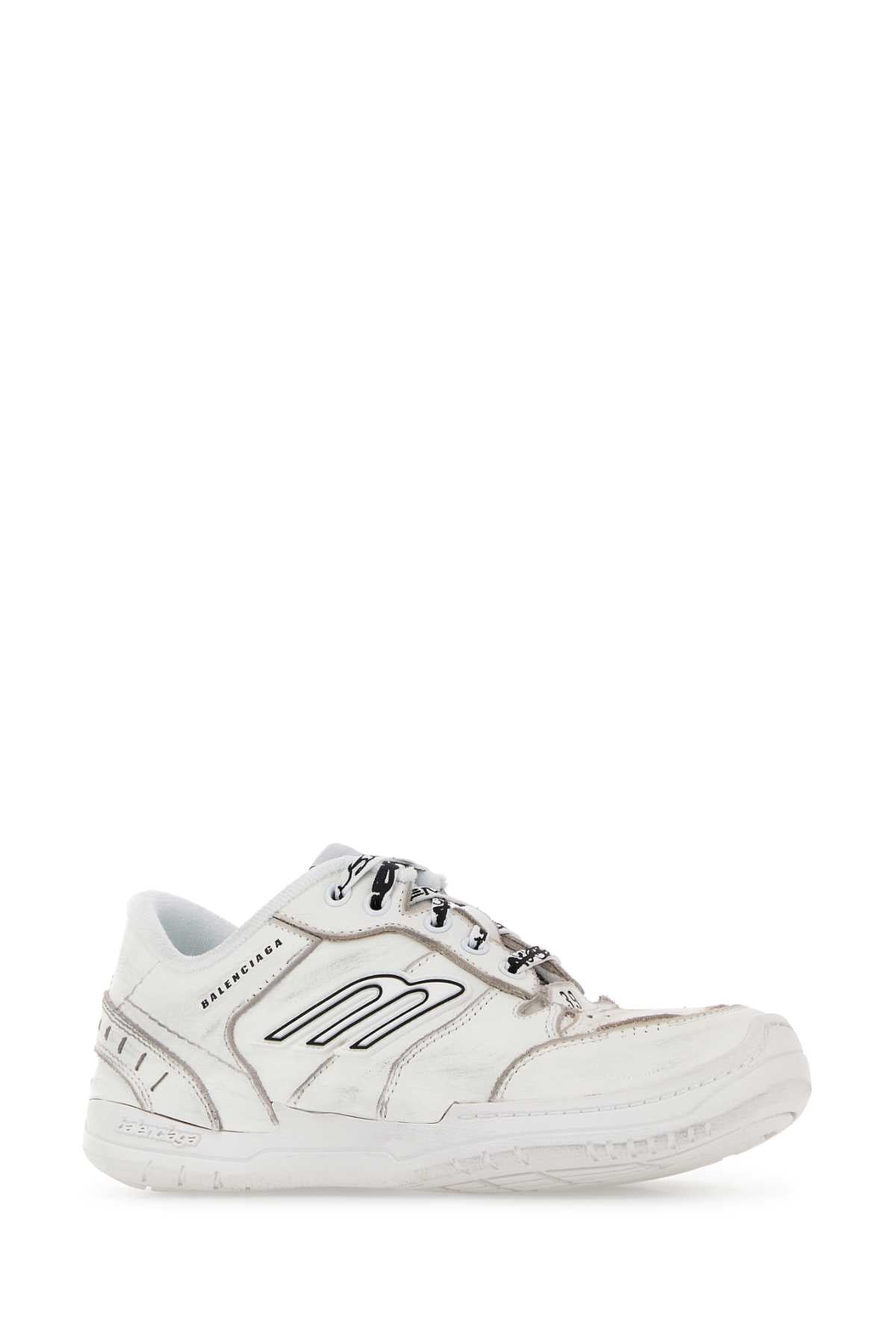 White T Bovine Leather Sneaker