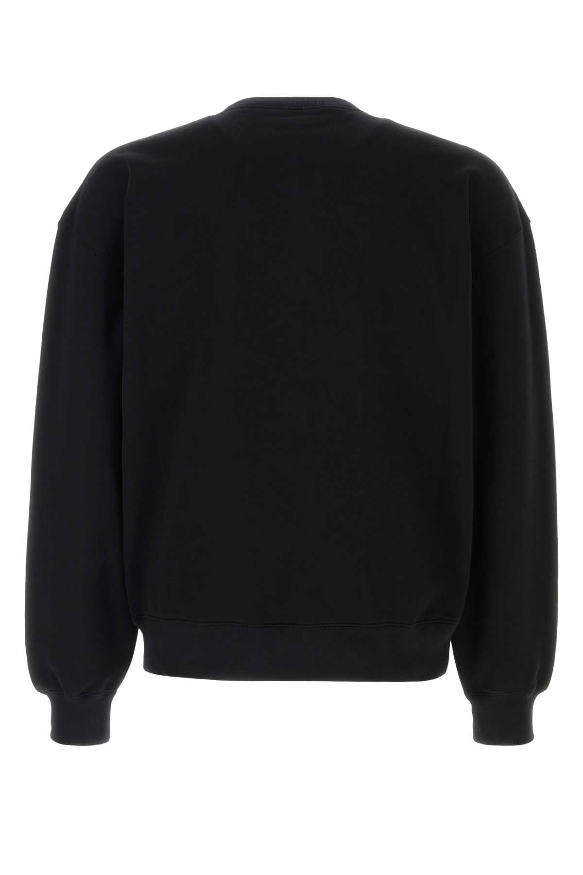 Black Cotton Sweatshirt Blackmix Felpe