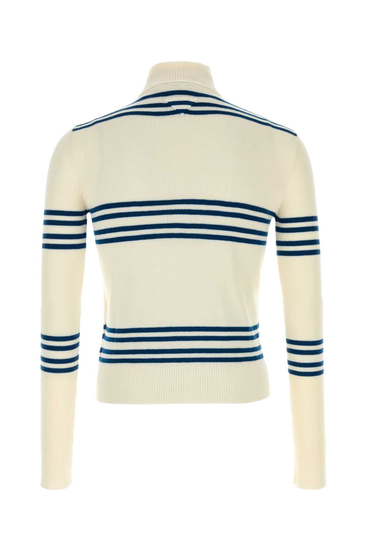 Embroidered Wool Sweater Naturaleottanio Maglieria