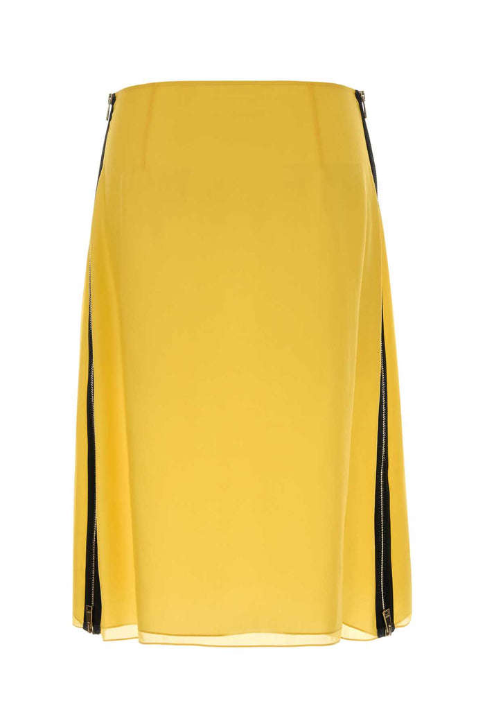 Yellow Organza Skirt Polline-26 Gonne