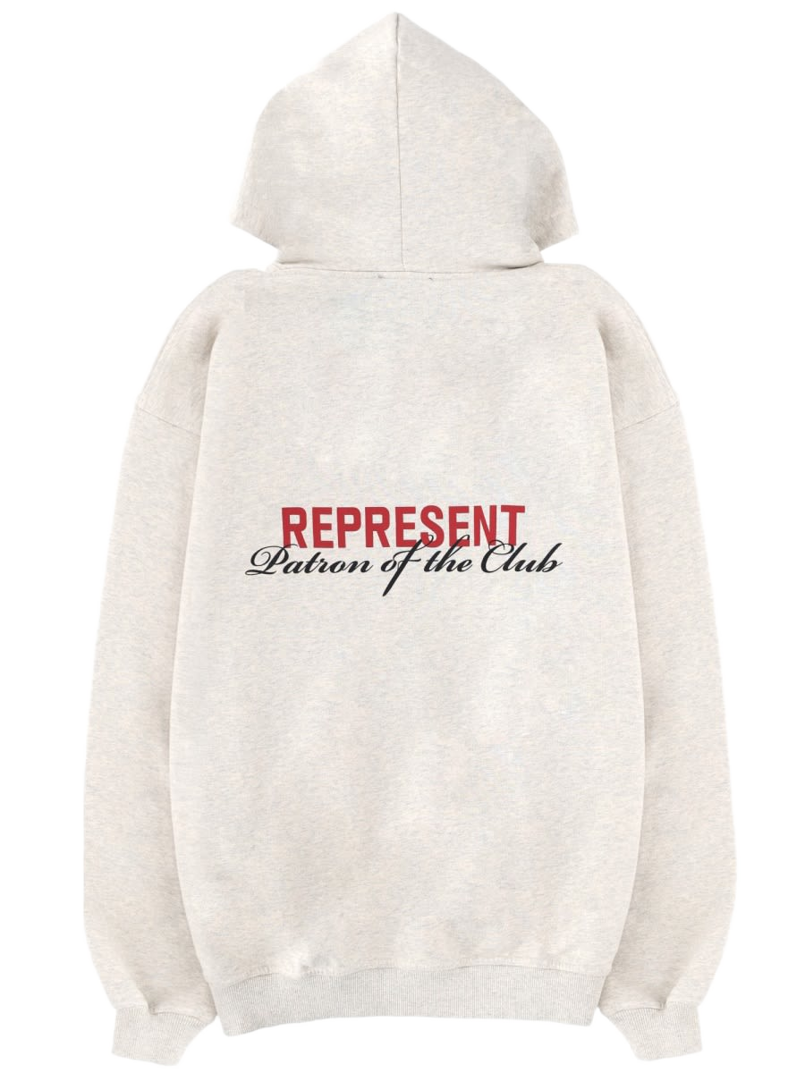 Sweatshirt With Logo Beige Cotton Sweatshirts