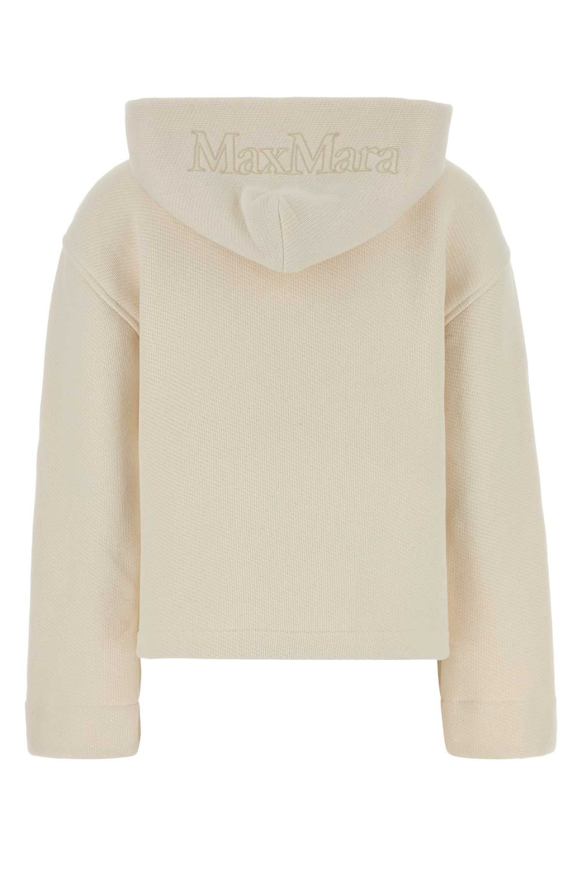 Ivory Cotton Blend Pere Sweatshirt Avorio Exterior: Polyester Felpe