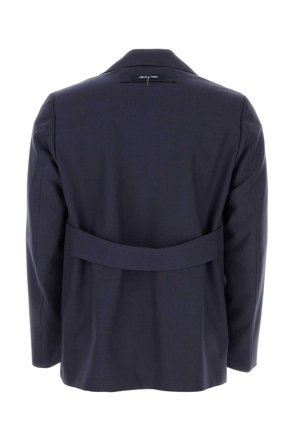 Fj0797ar8s F04v6 Blue Exterior: Virgin Wool Giacche E Gilet
