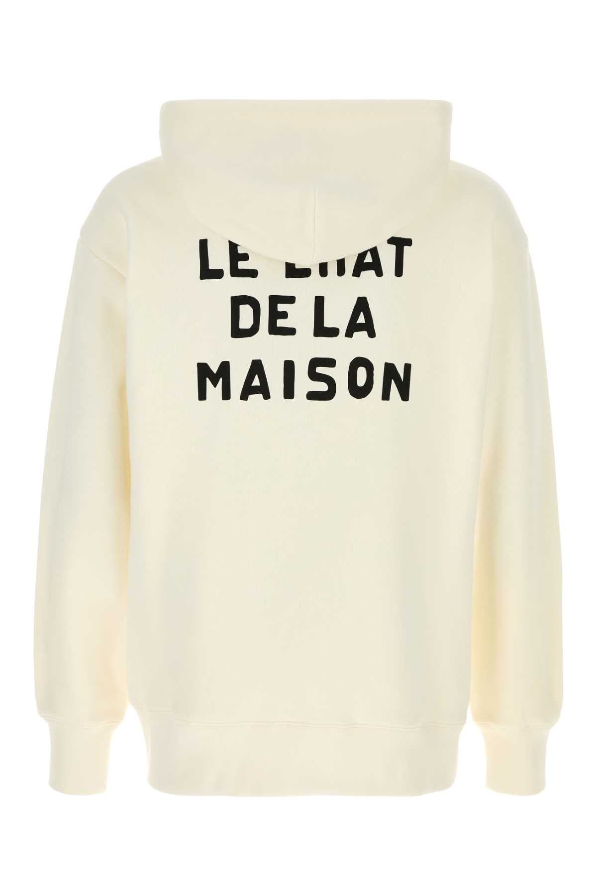 Ivory Cotton Sweatshirt Avorio Felpe