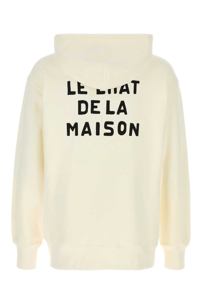 Ivory Cotton Sweatshirt Avorio Felpe