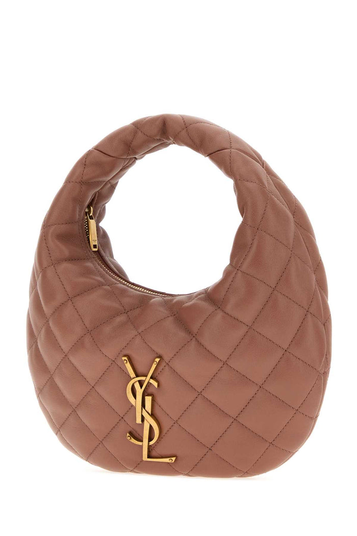 Antiqued Pink Nappa Leather Icarino Shoulder Bag Coralparadise Borse A Mano
