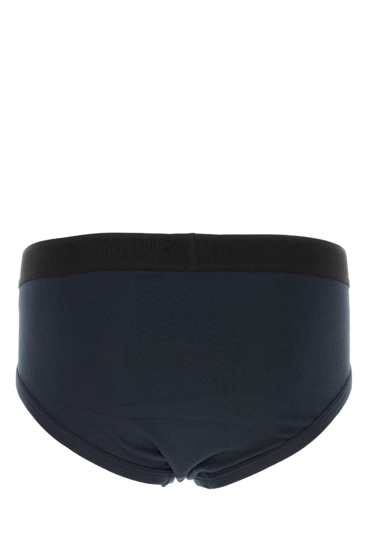 Navy Blue Stretch Cotton Slip 412 Co Ea Intimo