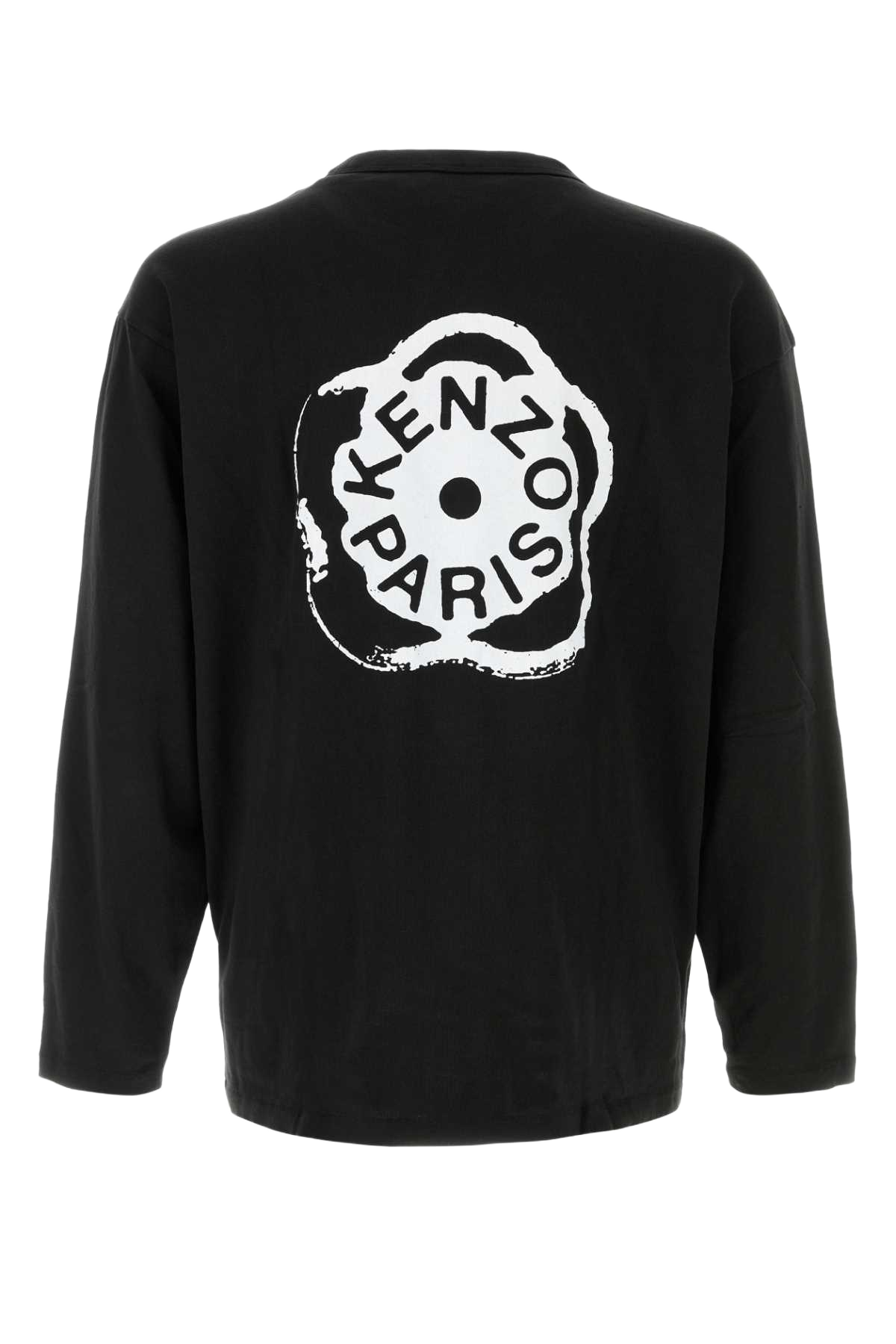 Black Cotton Oversize T-Shirt Exterior