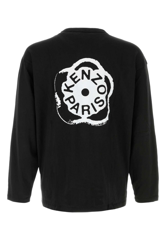 Black Cotton Oversize T-Shirt Exterior