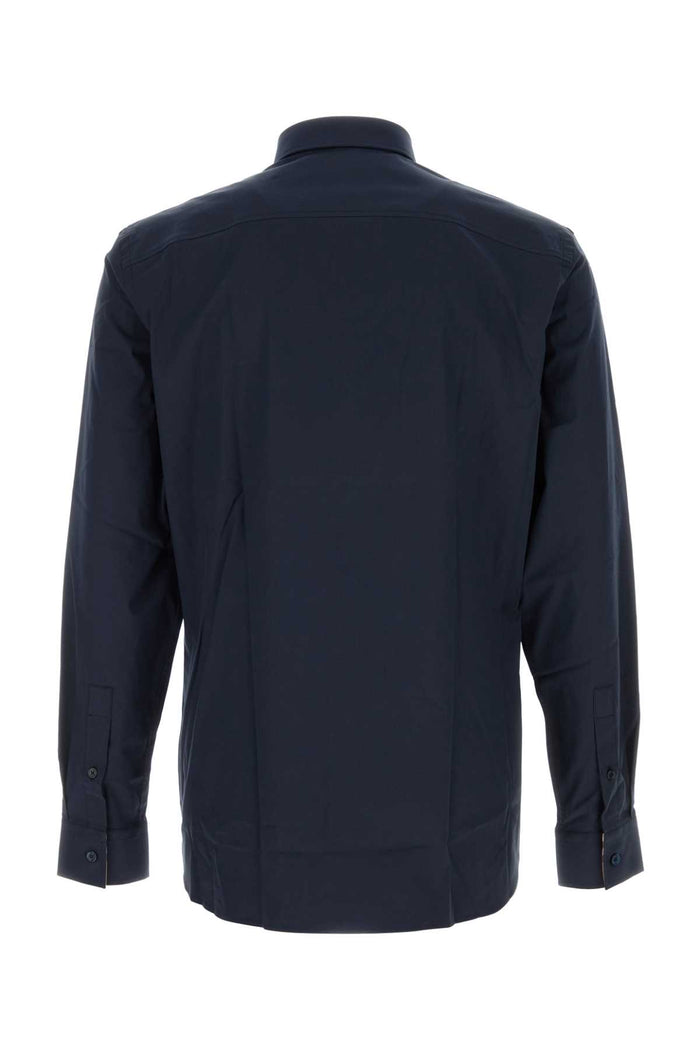 8071800 A1222 Navy Cotton Elastane Camicie