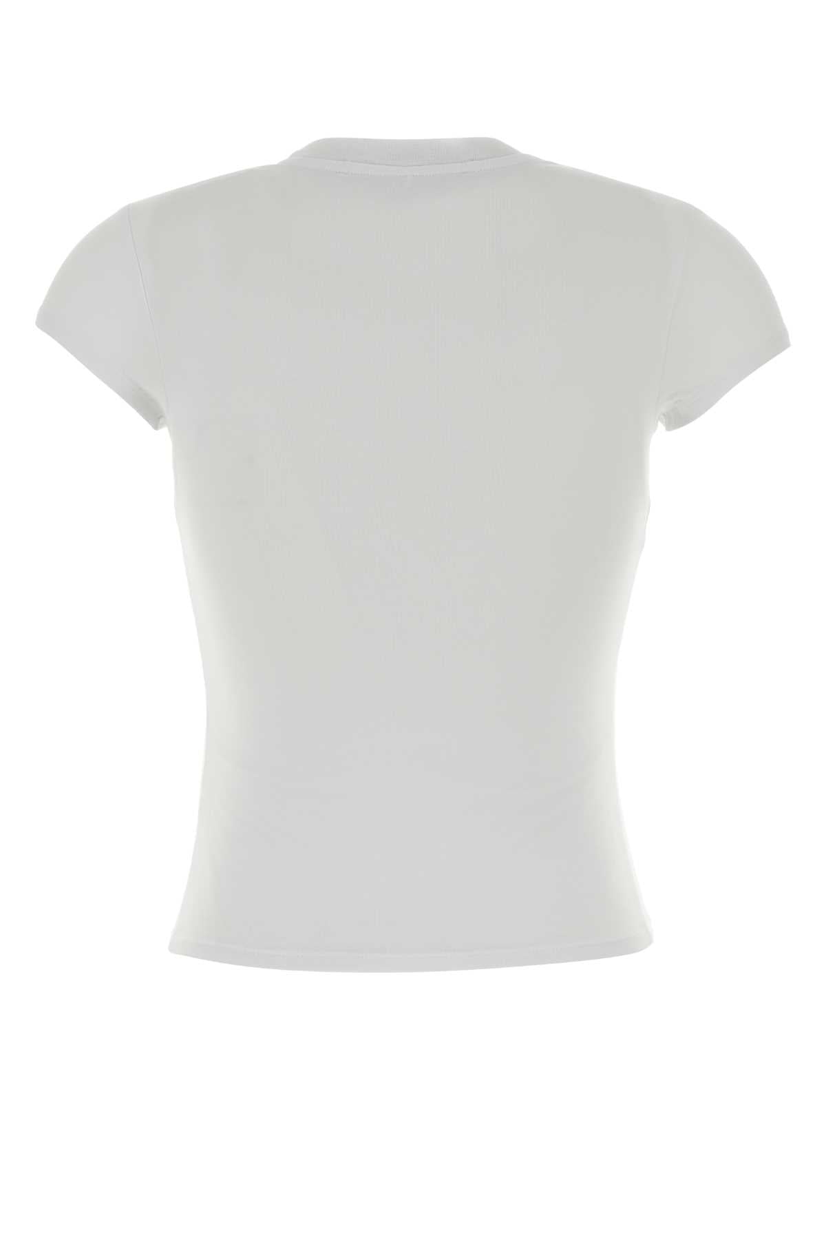 White Exterior: Cotton Elastane T-shirt