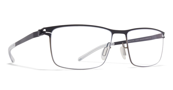 Xander - Shiny Graphite Nearly Black Rx Acetate Eyeglasses