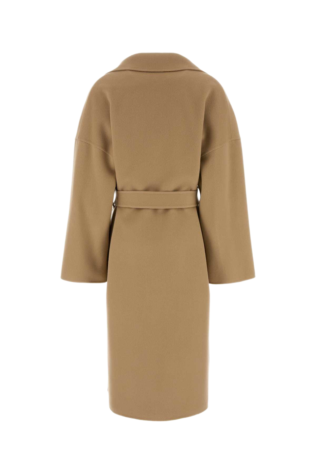 Camel Wool Blend Coat Cammello Exterior: Cashmere Cappotti