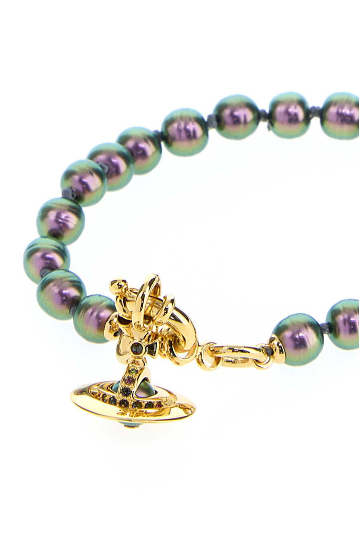 Multicolor Pearls Aleksa Bracelet Goldvitrailmediumcrystalpurplep Bracciali