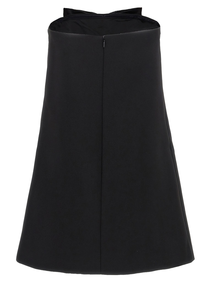 Black Crepe Bandeau Mini dress Polyester