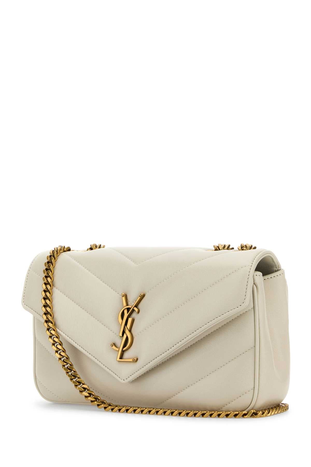 Ivory Leather Small Loulou Shoulder Bag Cremasoft Borse A Tracolla