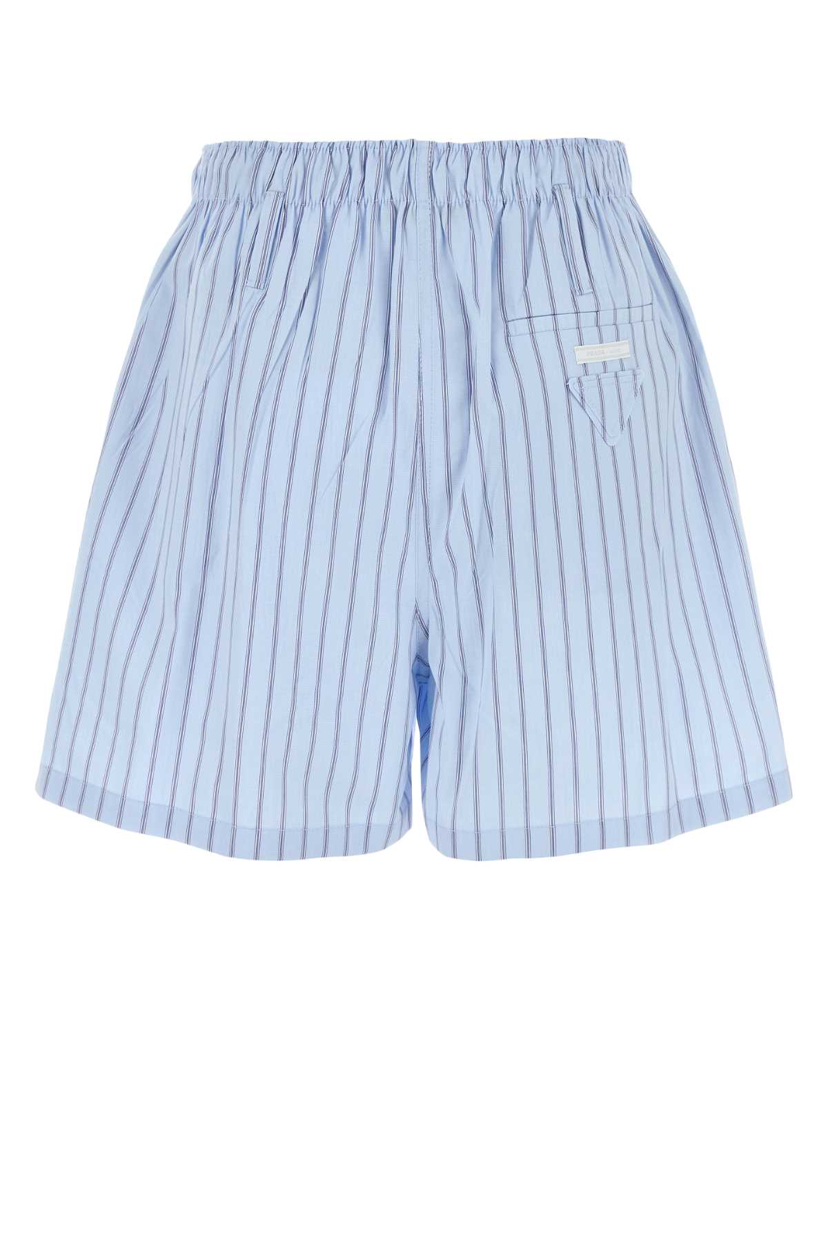 Embroidered Poplin Shorts Astro+blu Co-trochusniloticus