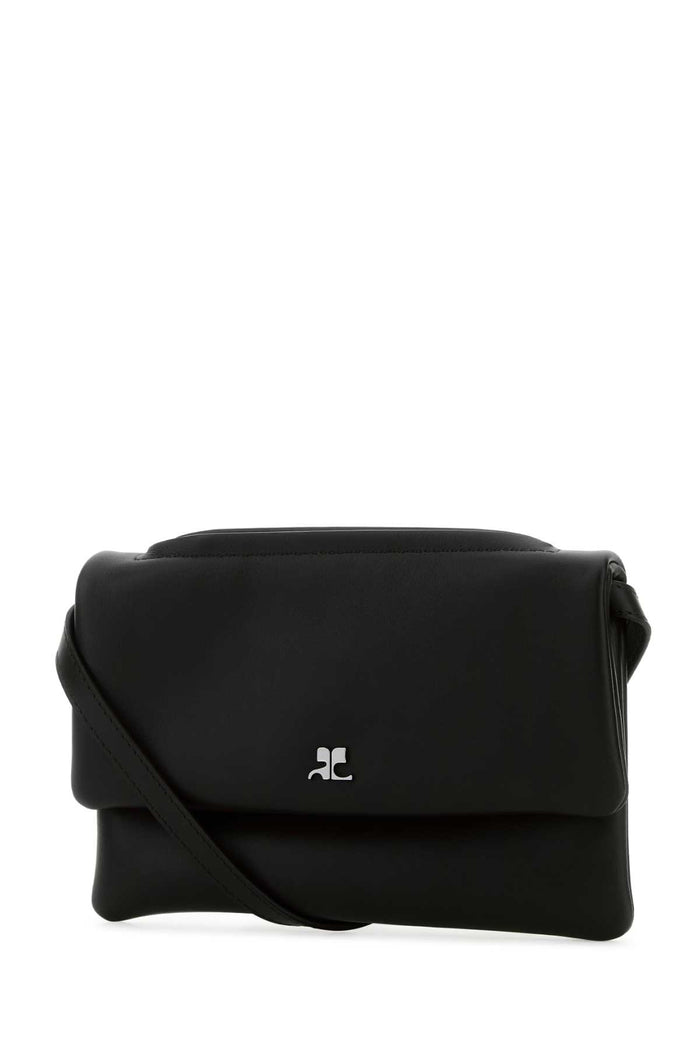 Black Leather Shoulder Bag Borse A Tracolla