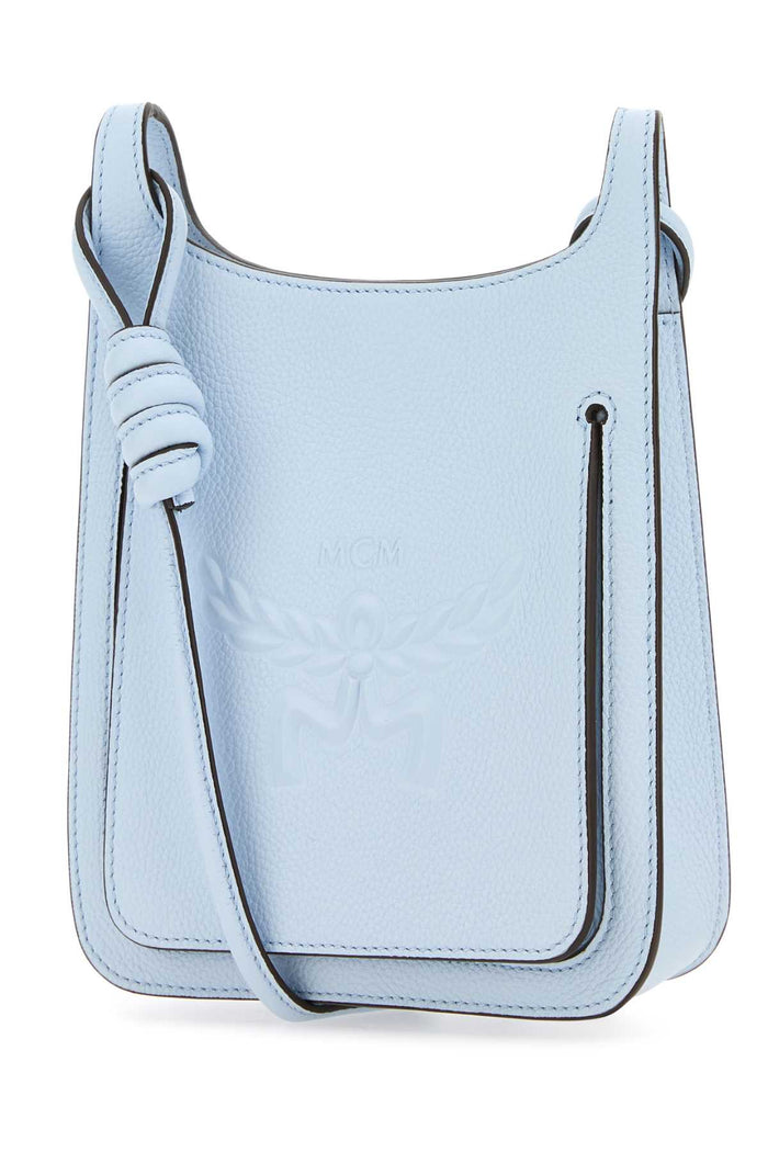 Pastel Light Blue Leather Mini Himmel Hobo Crossbody Bag Ancientblue Borse A Tracolla