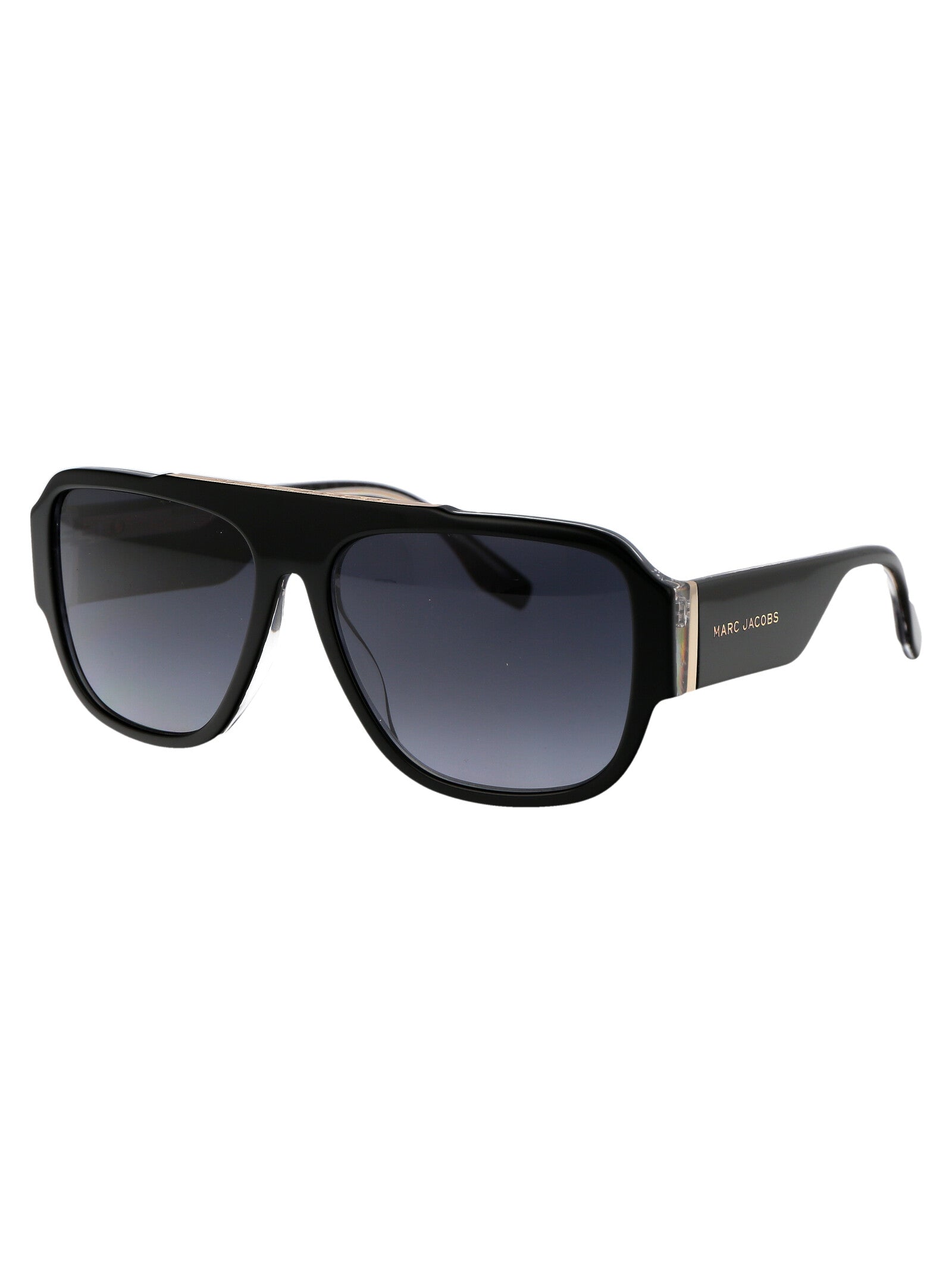 MARC 756-S Black Pattern Grey Acetate Sunglasses