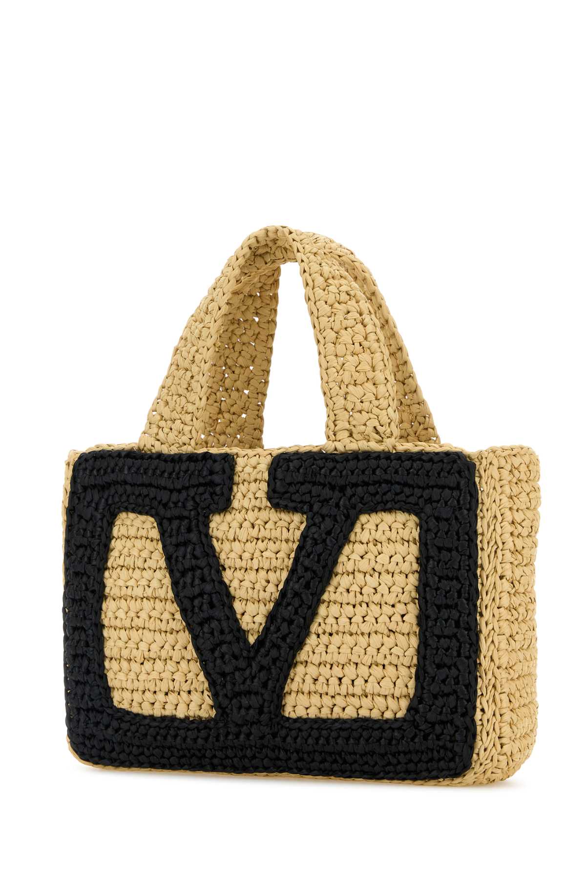 Raffia Small Viva Superstar Shopping Bag Naturalenero Borse A Mano