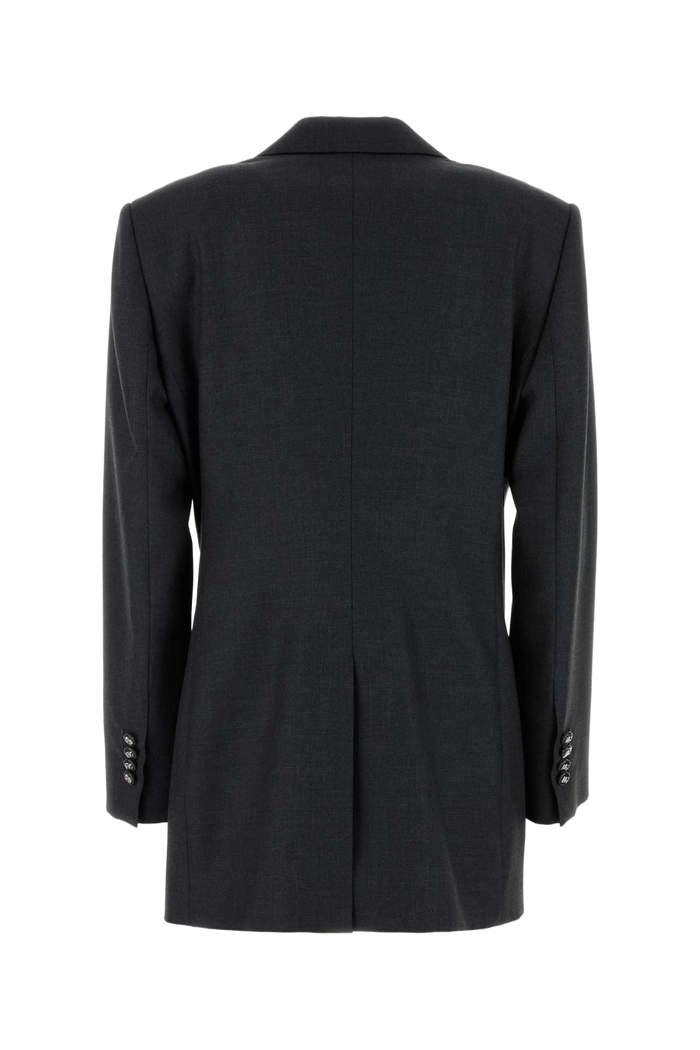 Graphite Wool Blazer Melangegrey Exterior: Lining: Silk Giacche E Gilet