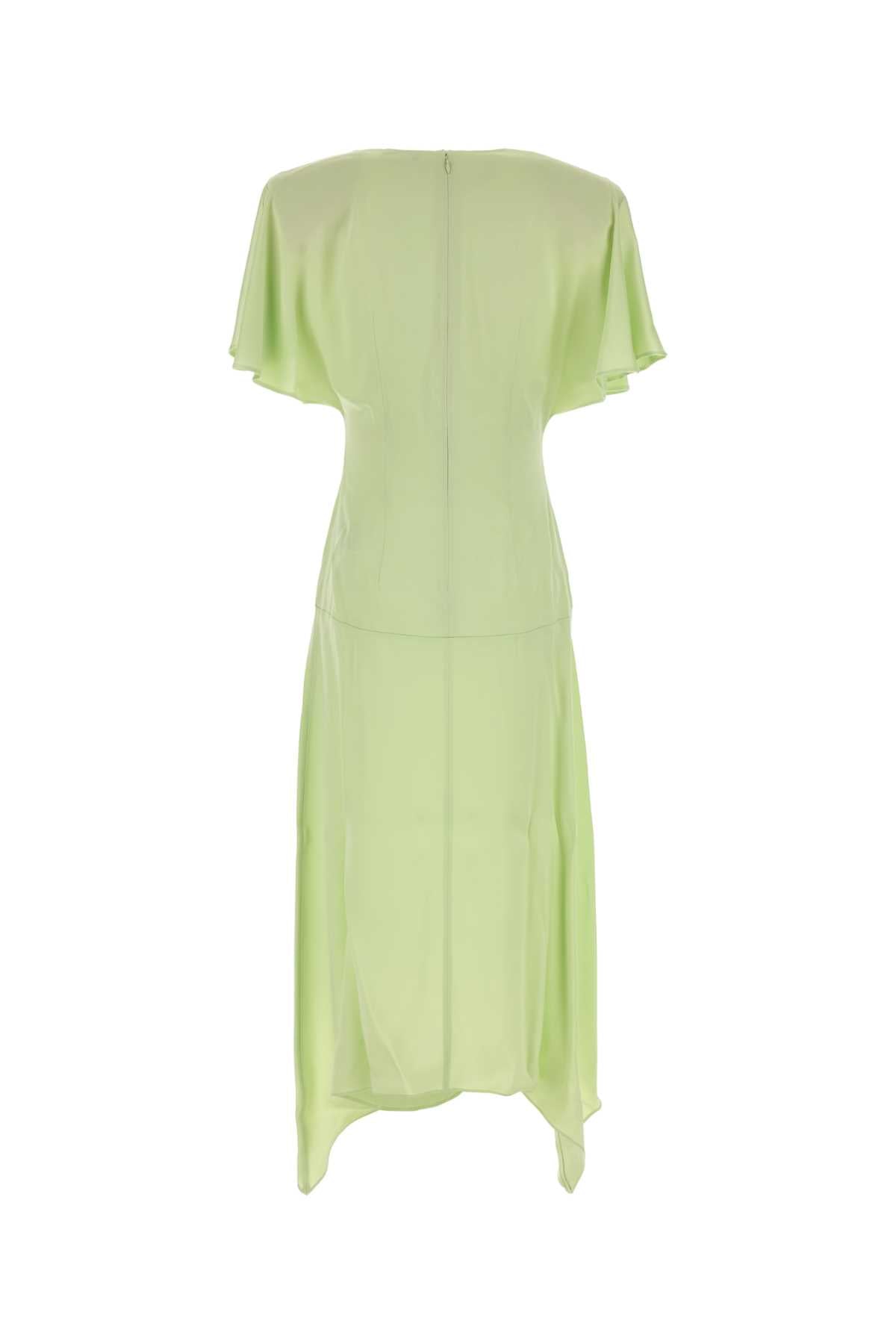 Pastel Green Satin Dress Sherbet Exterior: Acetate Viscose Abiti