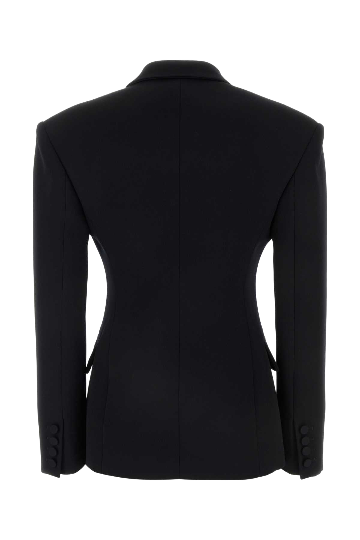 Black Wool Blazer Nero Giacche E Gilet