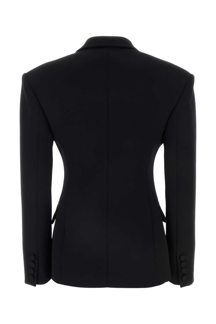 Black Wool Blazer Nero Giacche E Gilet