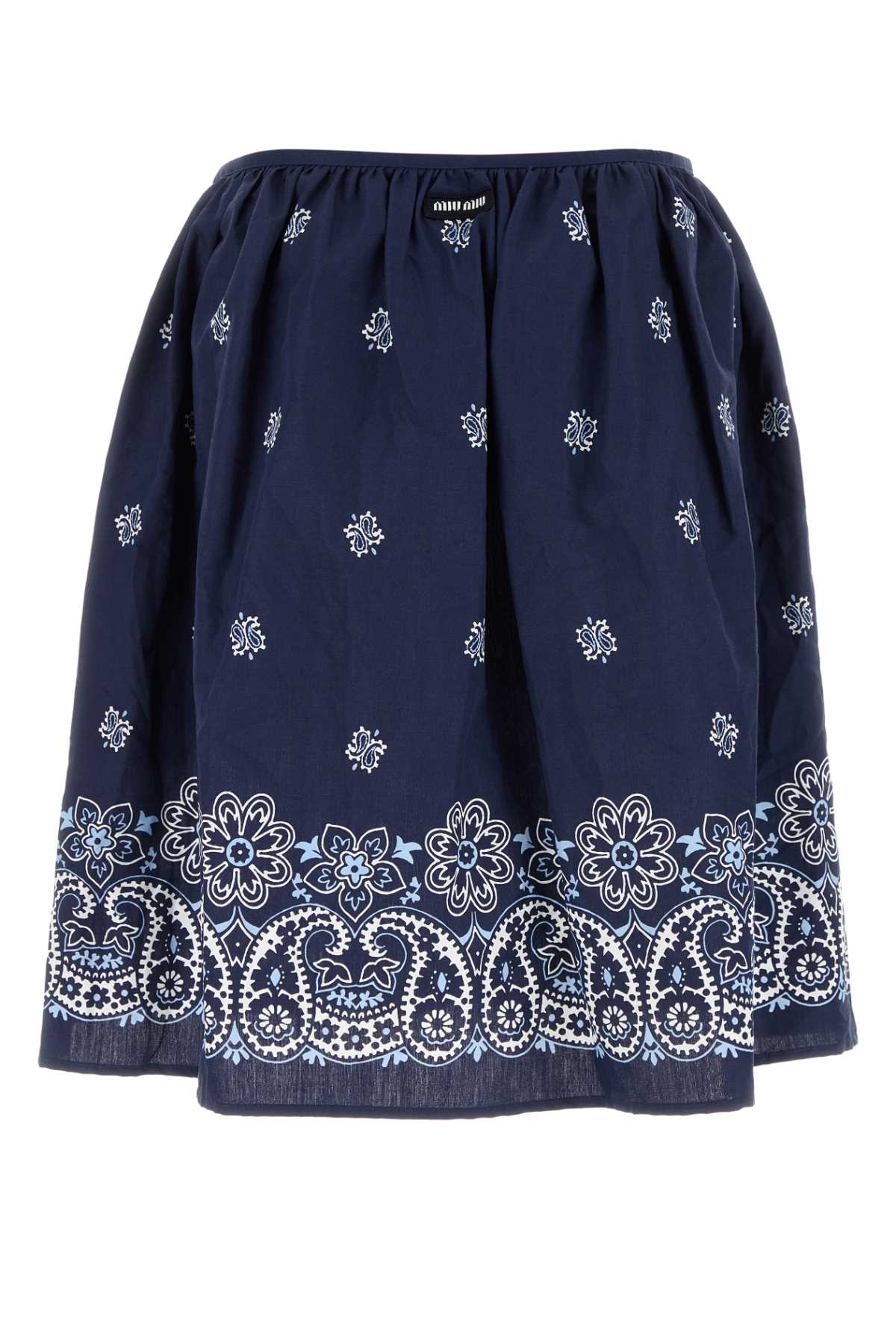 Printed Poplin Skirt Blubianco Coli-trochusniloticus Gonne