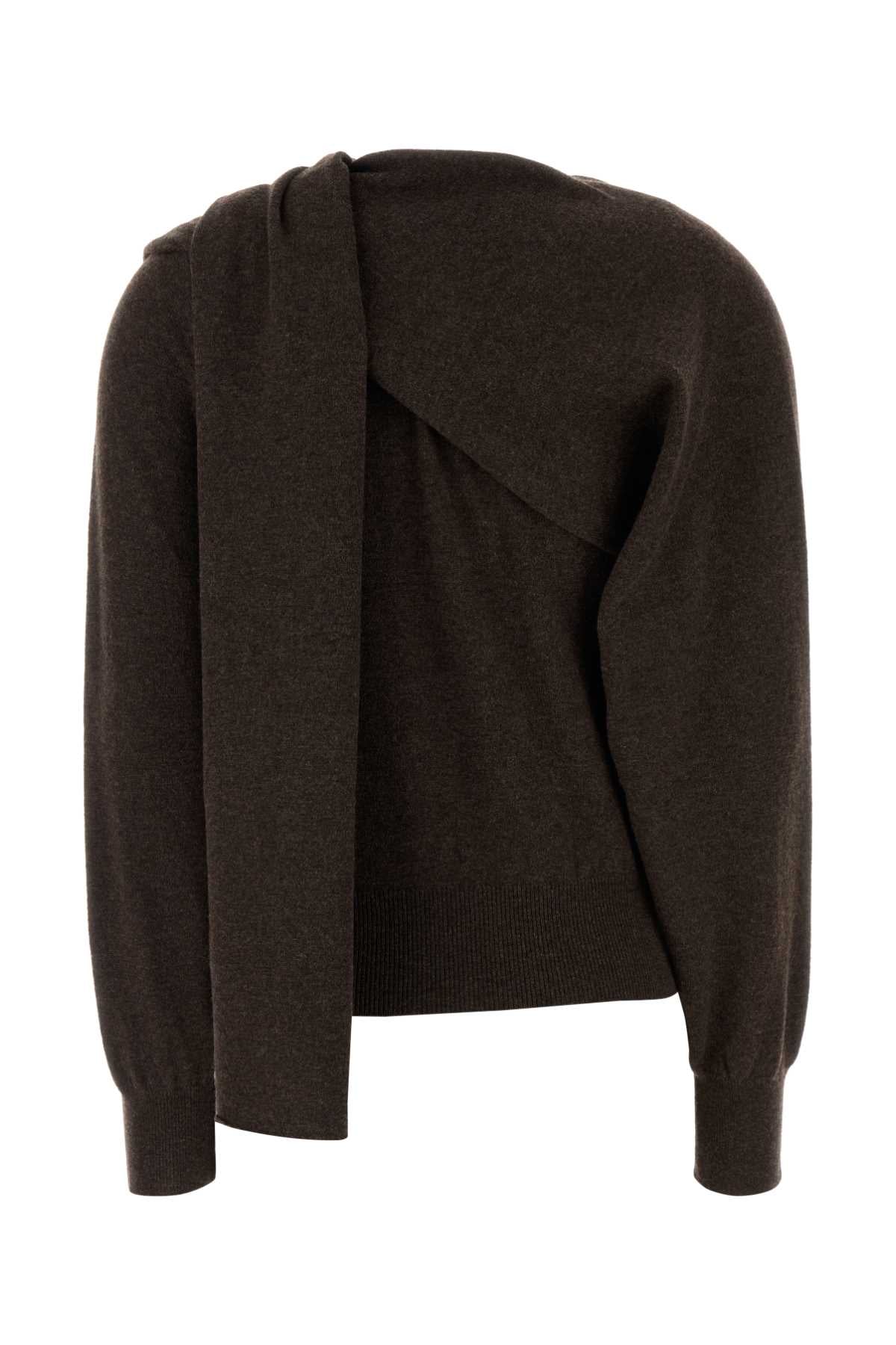 Brown Cashmere Cardigan Swedishclaymelange Maglieria