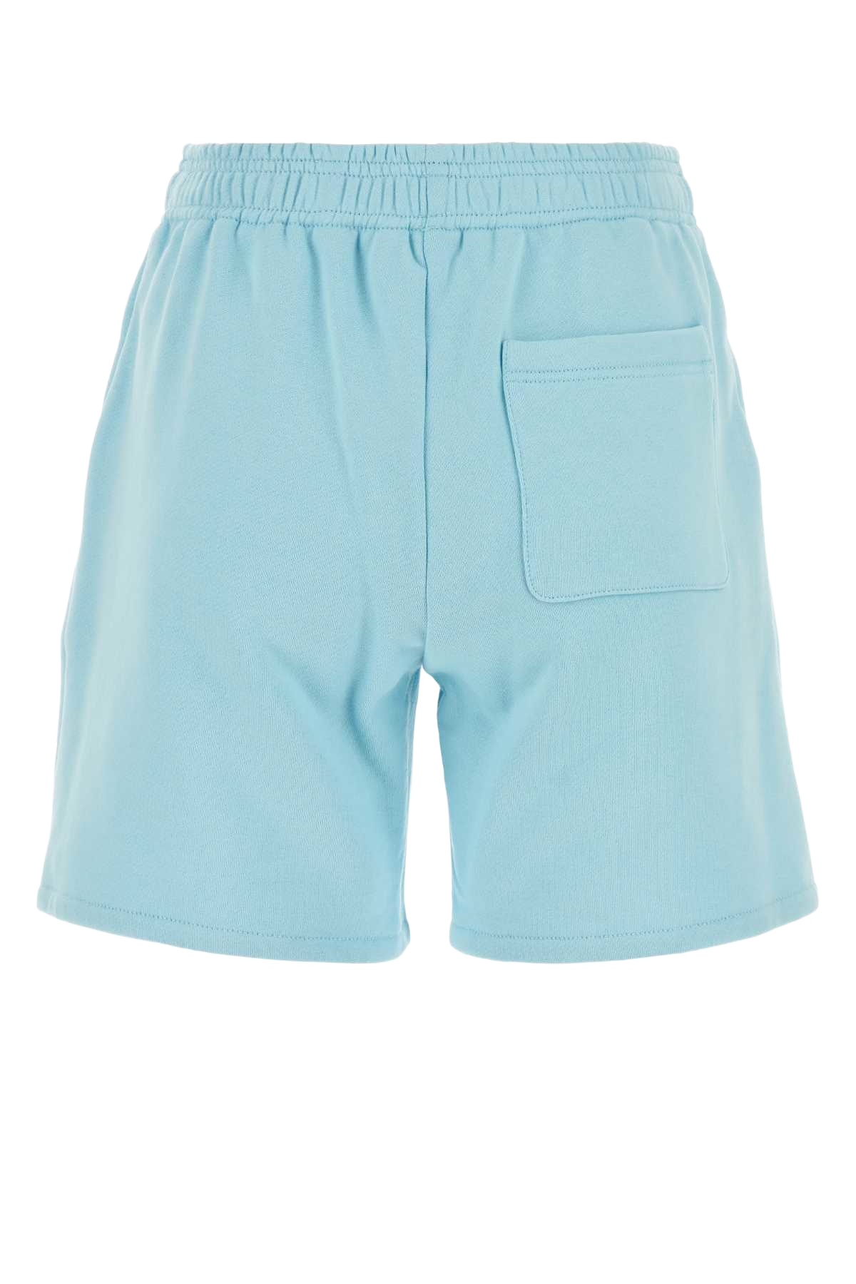 Light-Blue Cotton Shorts Palebluebianco Exterior