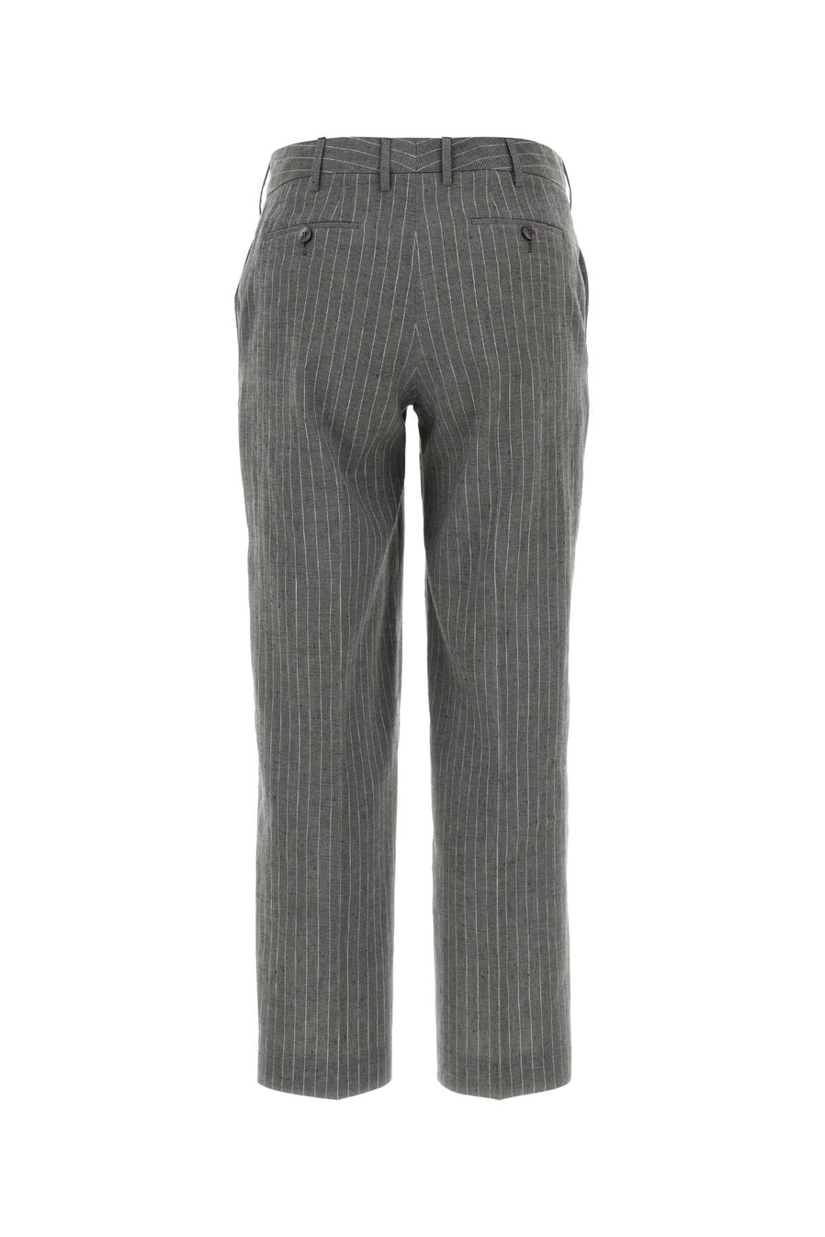 Cdvseaz00stdlb09 0990 Nero Exterior: Linen Cotton Pantaloni