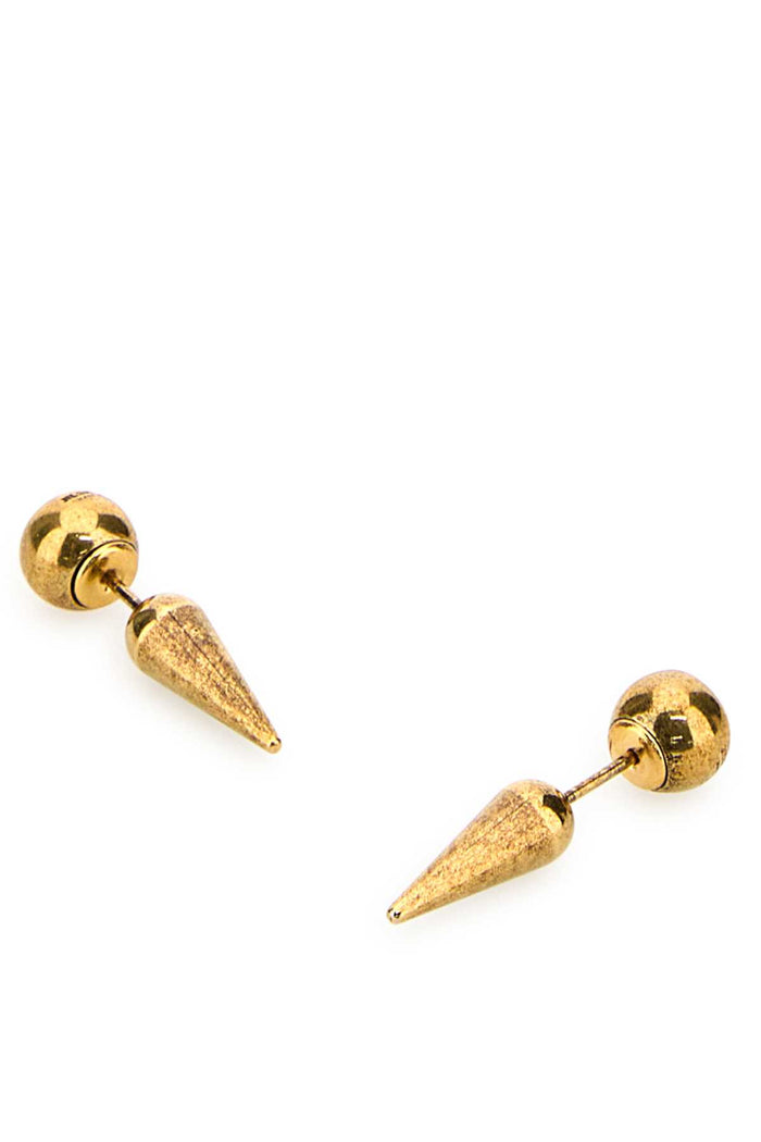 Gold Metal Earrings Orecchini