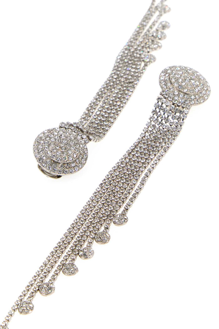 Embellished Metal Earrings Crysilver Orecchini