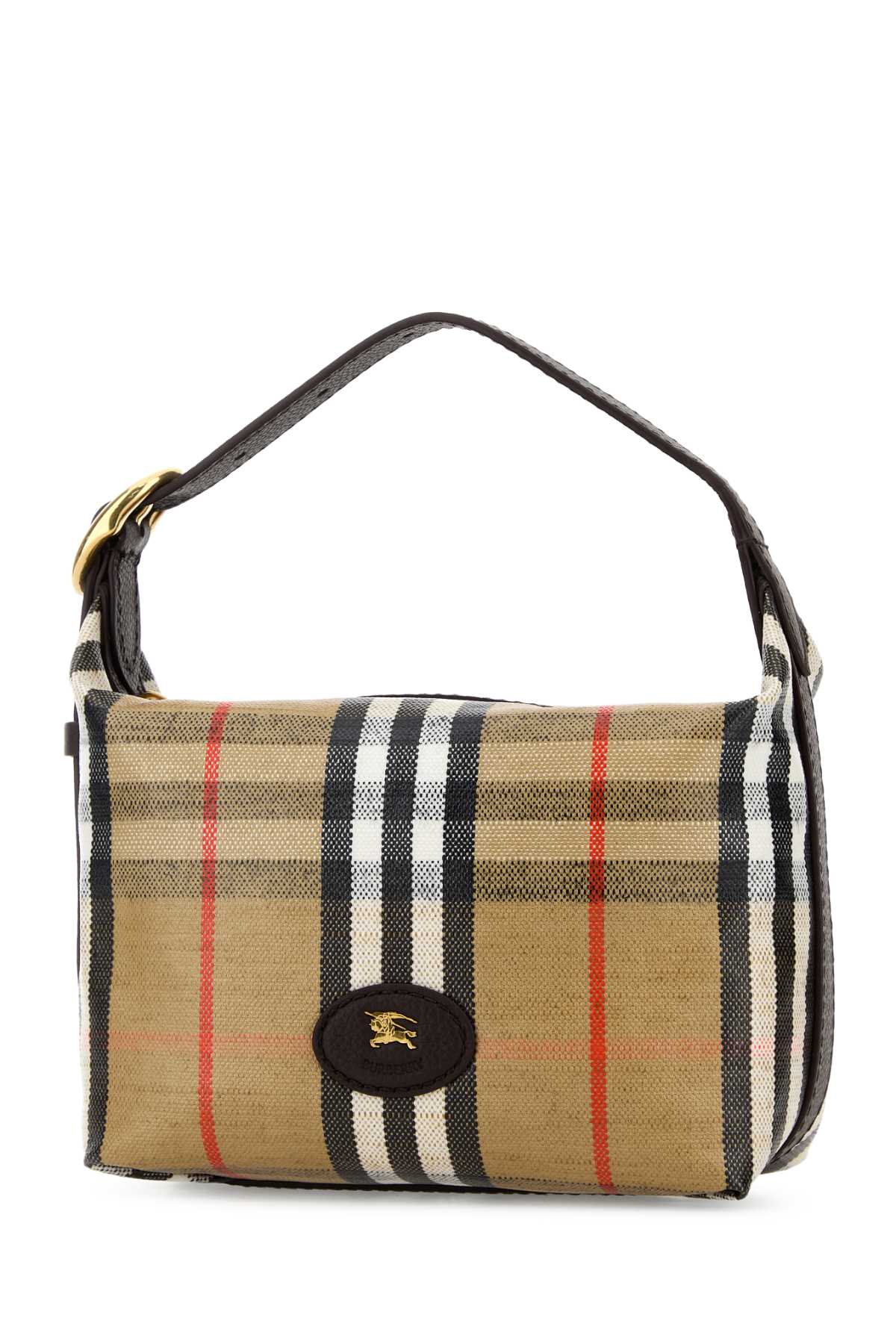 Printed Canvas Highlands Handbag Sandpeat Cotton Viscose Linen Borse A Mano