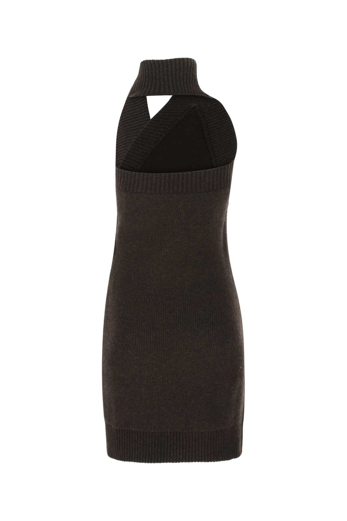 Dark Brown Wool Mini Dress 2113 Exterior: Abiti