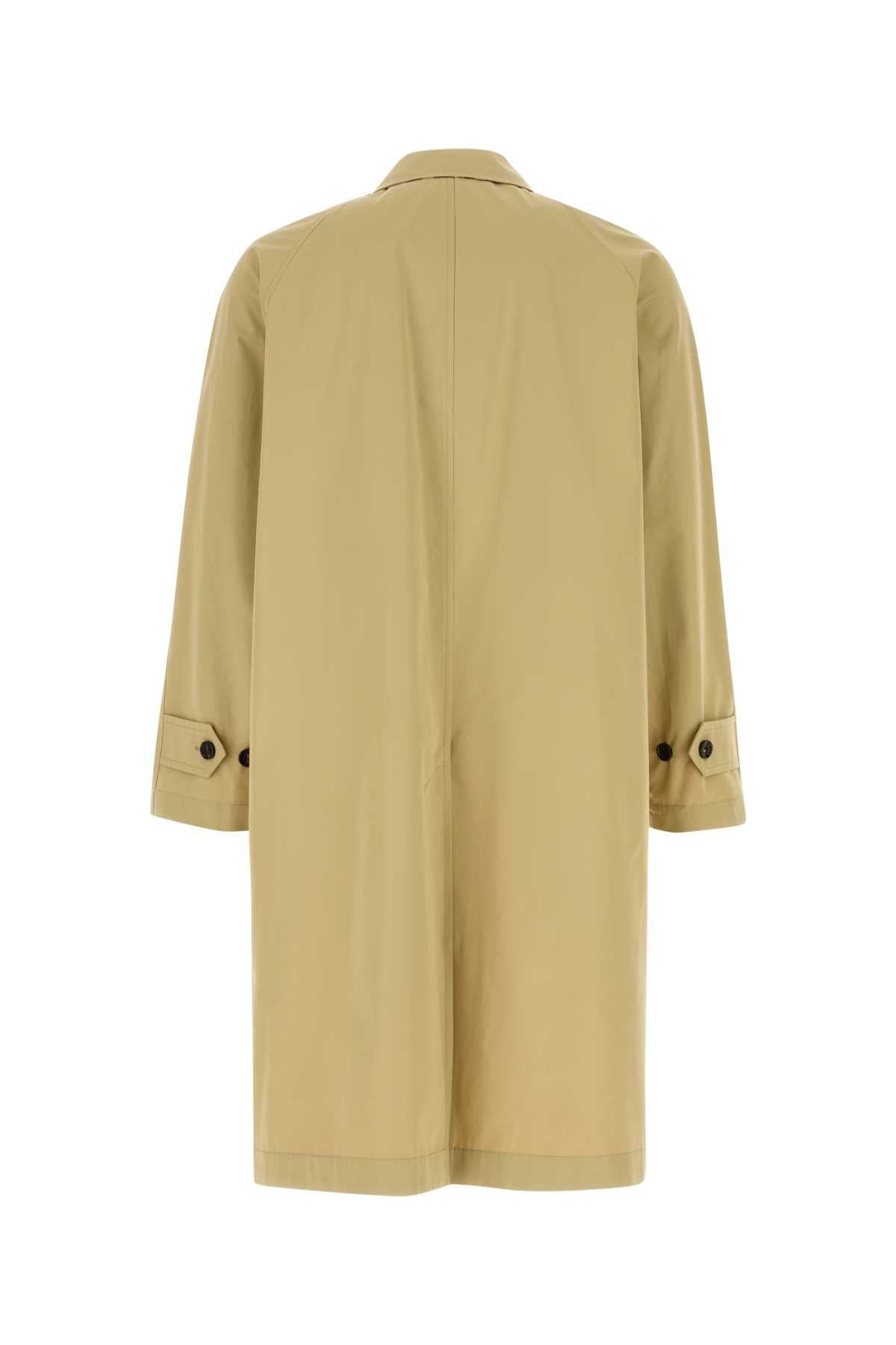 Beige Cotton Overcoat Hamper Trench