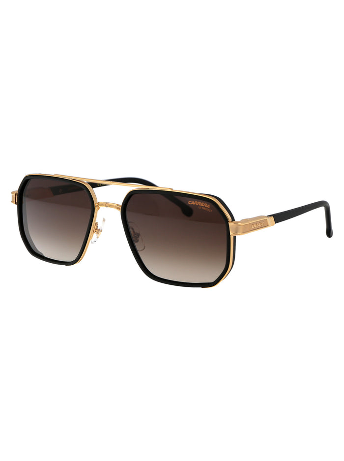 Carrera 1069-S Matte Black Gold Stainless Steel Sunglasses
