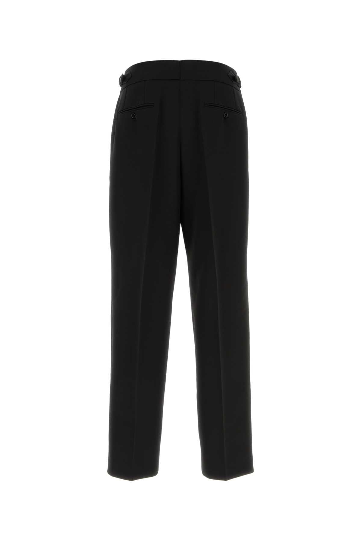 Black Wool Pant Nero Exterior: Virgin Pantaloni